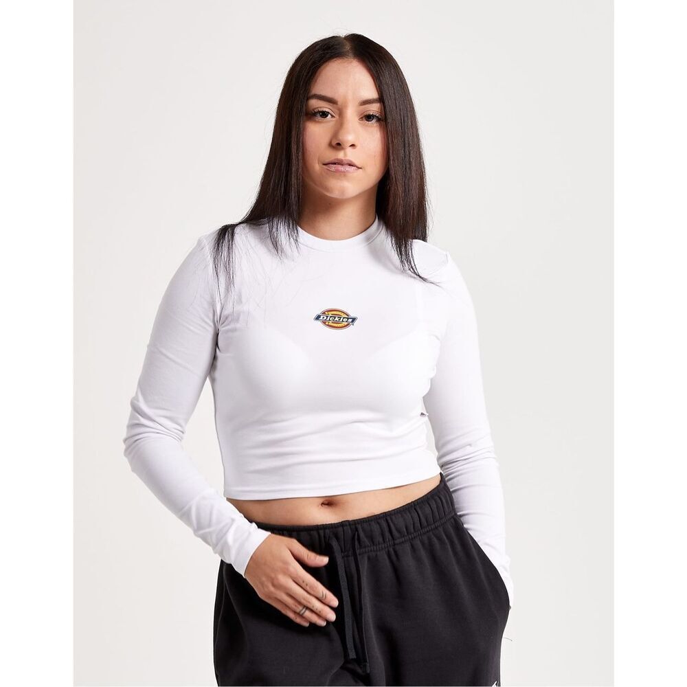 ✨DICKIES WOMENS LONG-SLEEVE CROPPED SZ LARGE SHIRT✨